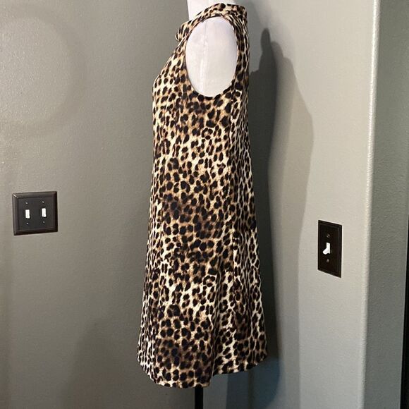 Alfani Sleeveless Leopard Sheath Dress - Picture 7 of 8